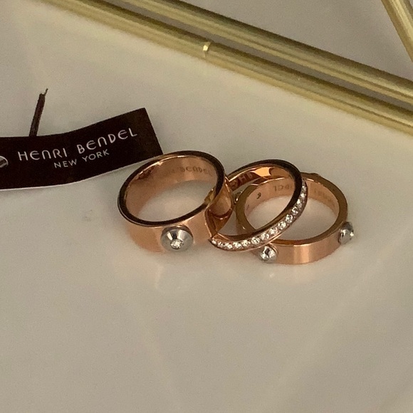 Miss Bendel stack rings rose gold - Picture 2 of 3